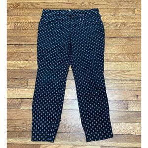 Gap Skinny Ankle Chino Pants Womens Size 6 29x24 Black Diamonds Twill Casual
